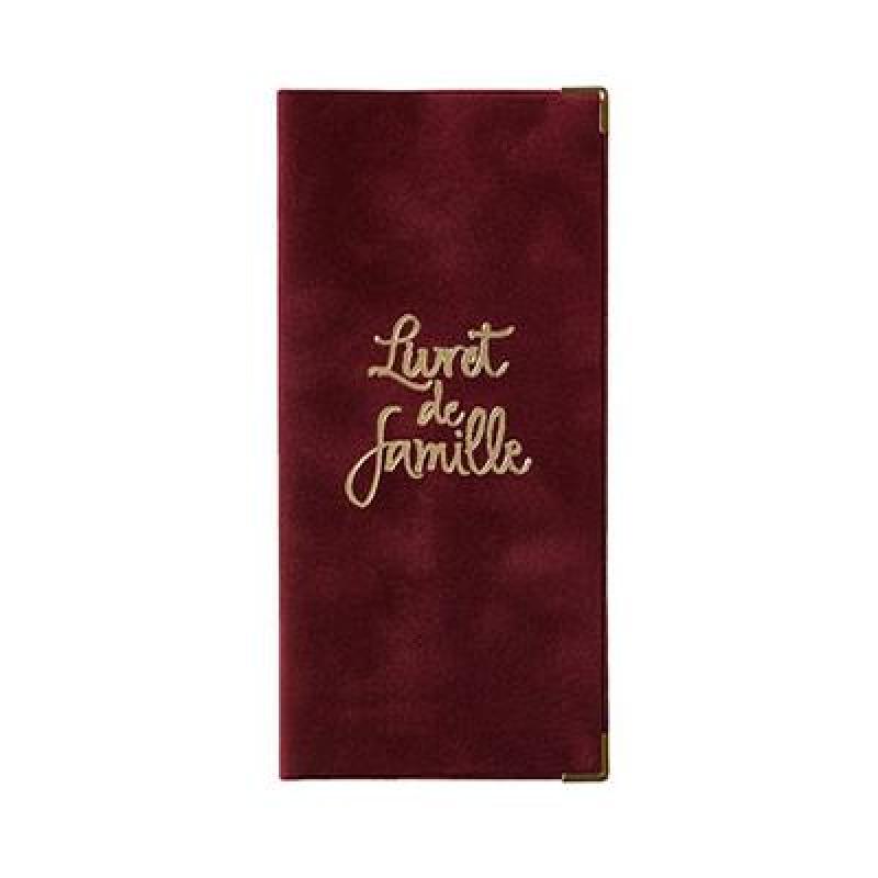 ETUI DE LIVRET DE FAMILLE VELOURS