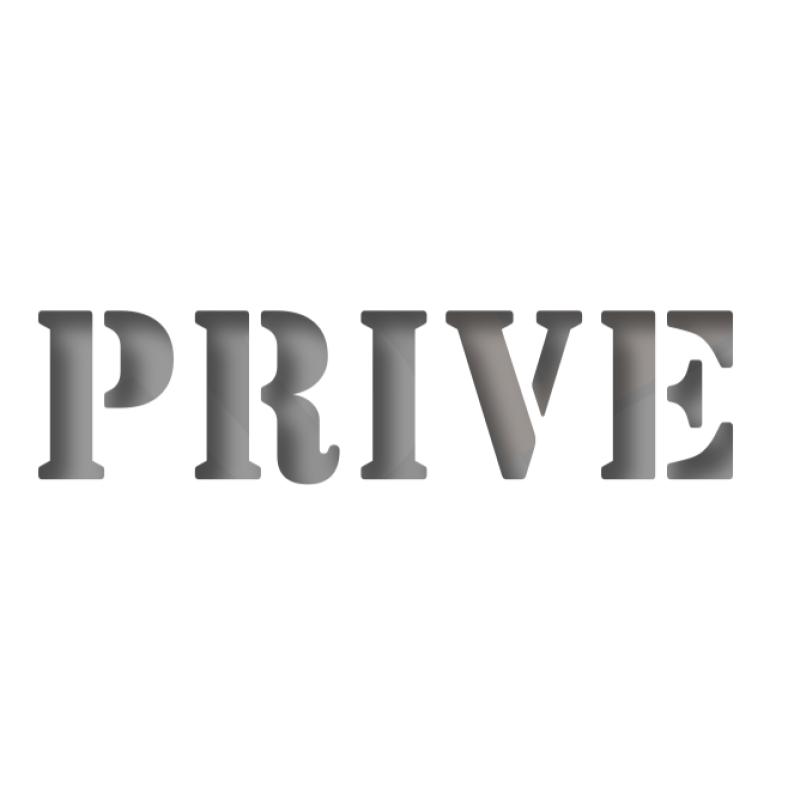 Pochoir texte privé