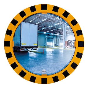 MIROIR INDUSTRIELS POLYMIR CADRE JAUNE