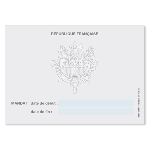 CARTE IDENTITÉ D'ADJOINT(E) AVEC ÉTUI