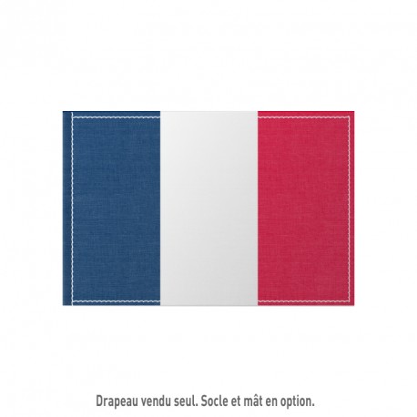 DRAPEAU DE TABLE FRANCE SATIN POUR MÂT EN MÉTAL