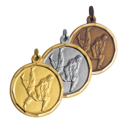 MÉDAILLE JUDO LAITON DIAMÈTRE 50MM