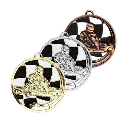 MÉDAILLE KARTING DIAMÈTRE 50MM