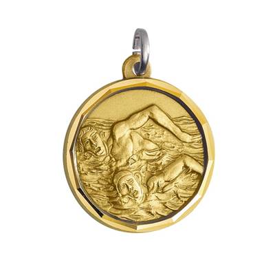 MÉDAILLE NATATION LAITON DIAMÈTRE 50MM