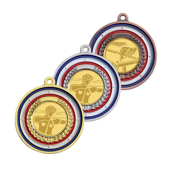 MÉDAILLE BLEU BLANC ROUGE DIAMÈTRE 50MM