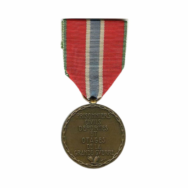 Médaille des prisonniers civils déportés et otages 14/18