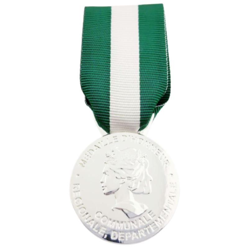 MÉDAILLE D'HONNEUR R.D.C. MÉTAL ARGENTÉ 20 ANS