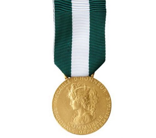 MÉDAILLE D'HONNEUR R.D.C. BRONZE DORÉ 30 ANS