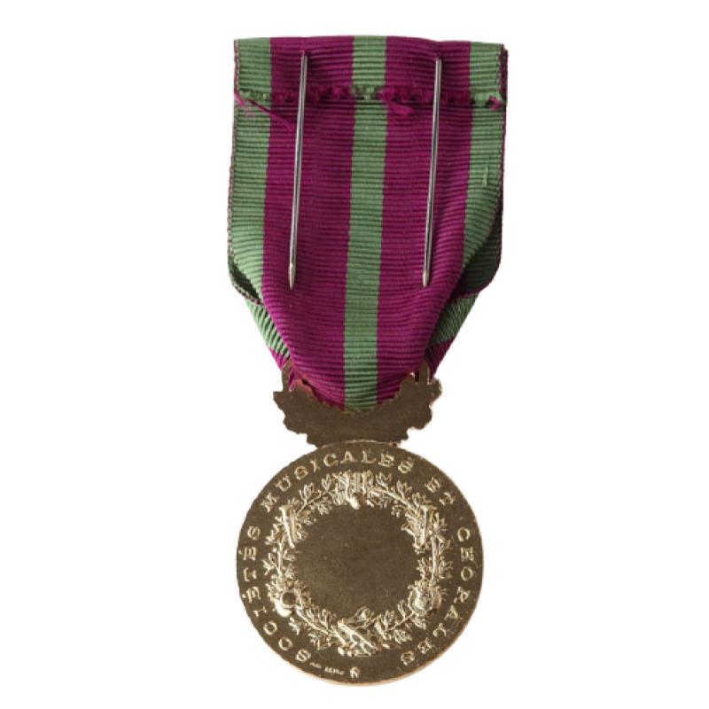 MÉDAILLE SOCIÉTÉS MUSICALES ET CHORALES