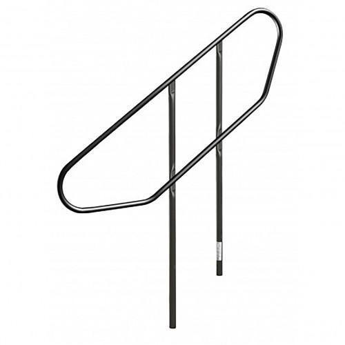 Garde corps pour escalier ajustable noir