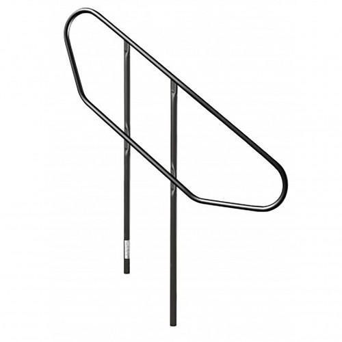 Garde corps pour escalier ajustable noir