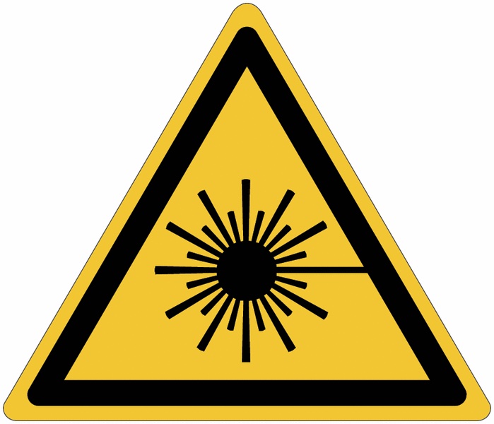 PANNEAUX ET AUTOCOLLANTS ISO 7010 - RAYONNEMENT LASER - W004