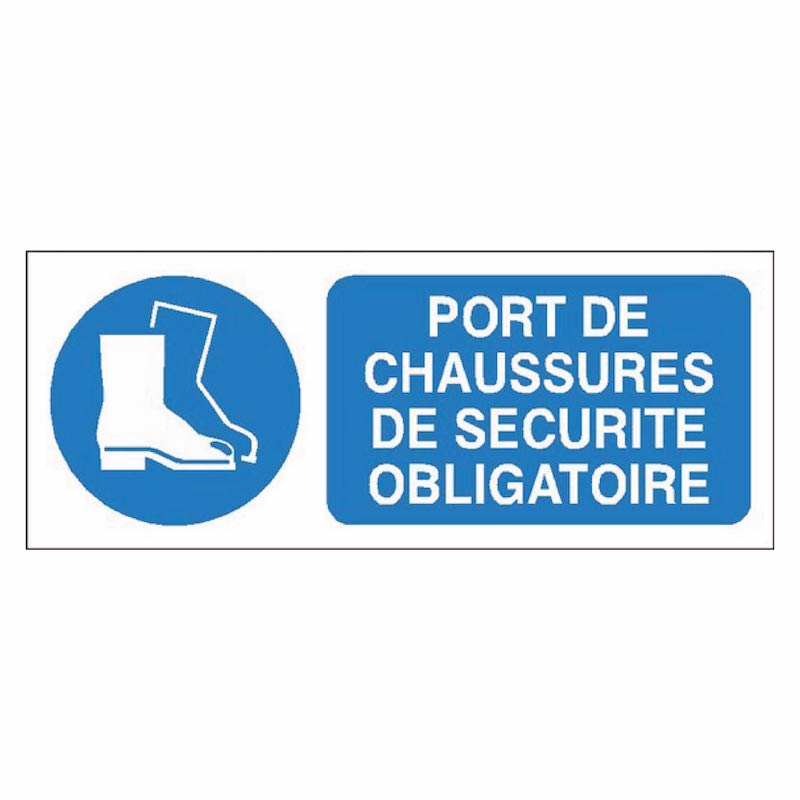 SIGNALÉTIQUE PORT DE CHAUSSURES DE SÉCURITÉ OBLIGATOIRE LONG