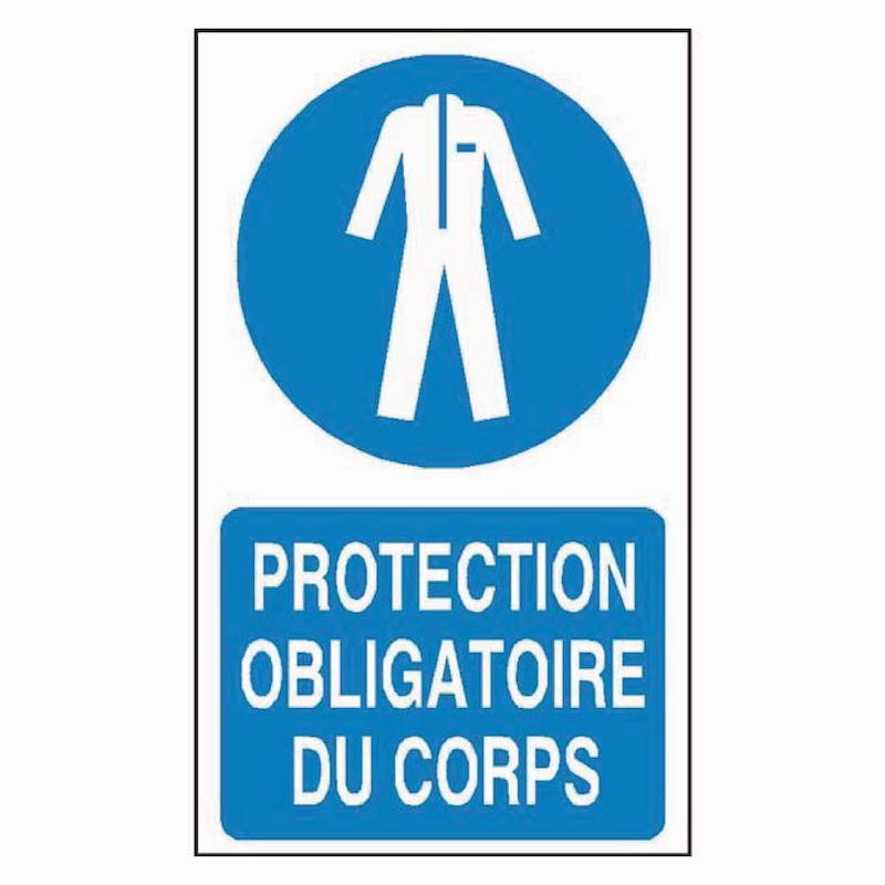 SIGNALÉTIQUE PROTECTION OBLIGATOIRE DU CORPS