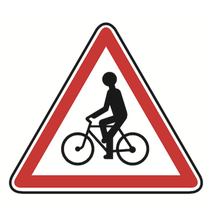 A21 "DÉBOUCHÉ DE CYCLISTES"