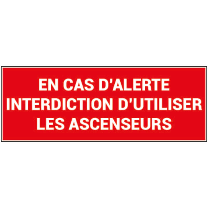 INTERDICTION DE PRENDRE LES ASCENSEURS - D0105