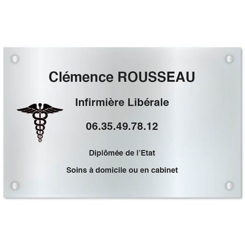 PLAQUE DE PROFESSION LIBÉRALE PLEXIGLASS