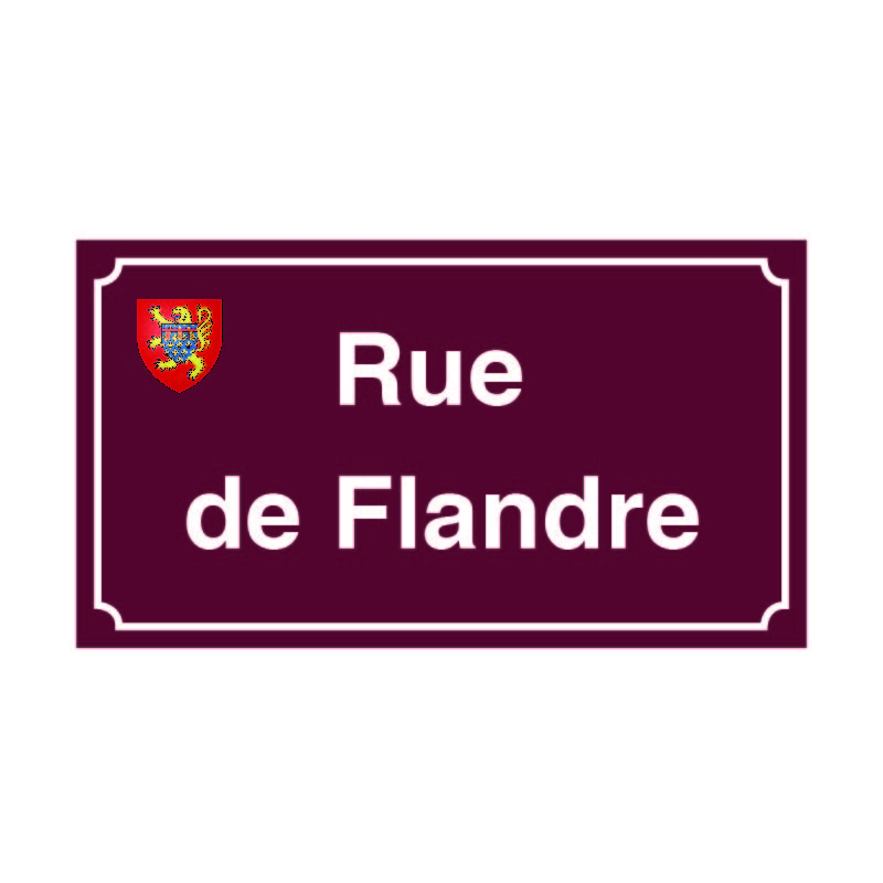 PLAQUE DE RUE COMPOSITE