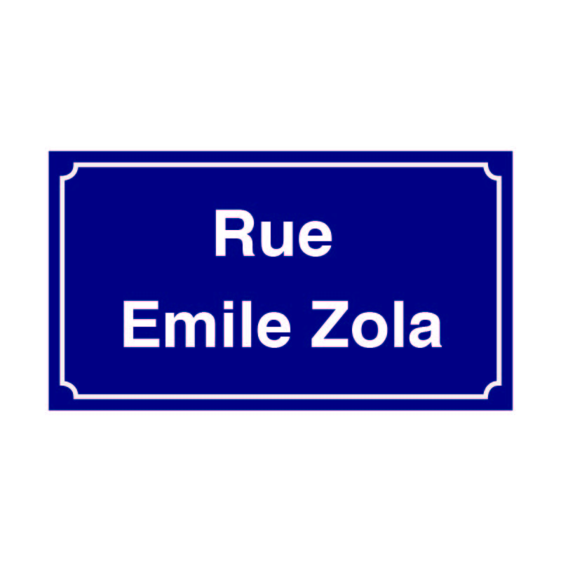 PLAQUE DE RUE ÉMAILLÉE