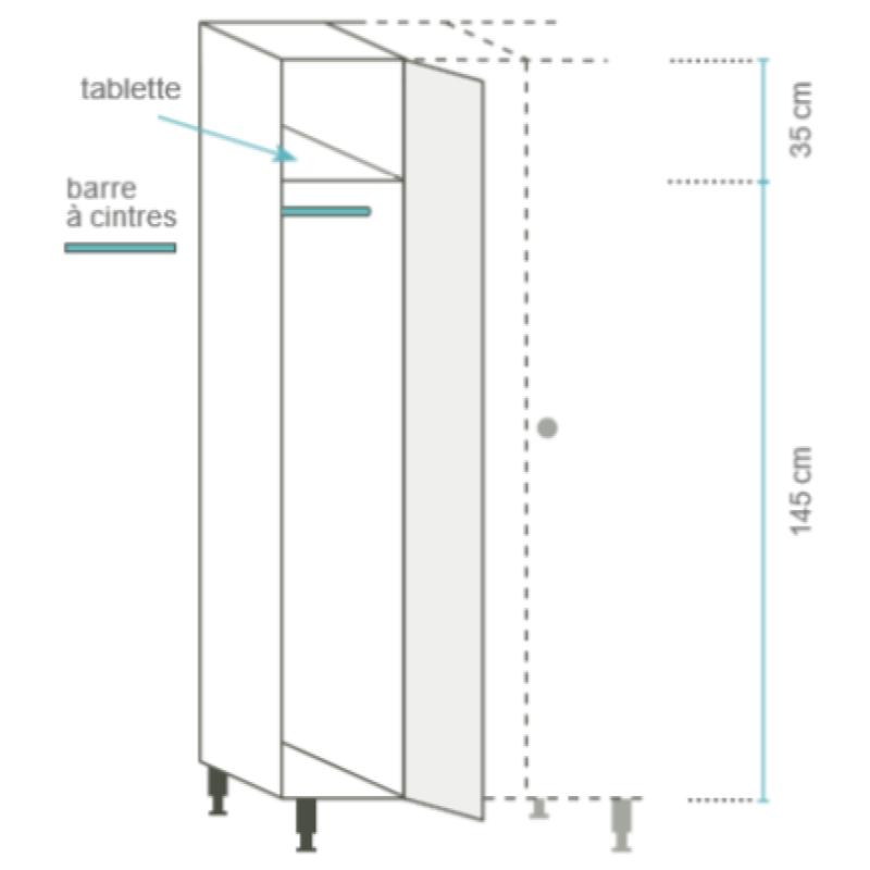 ARMOIRE INDUSTRIE PROPRE OU SALISSANTE STRATIFIÉ