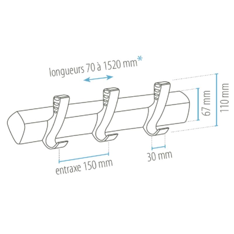 PORTE-MANTEAUX PREMIUM EN ALUMINIUM